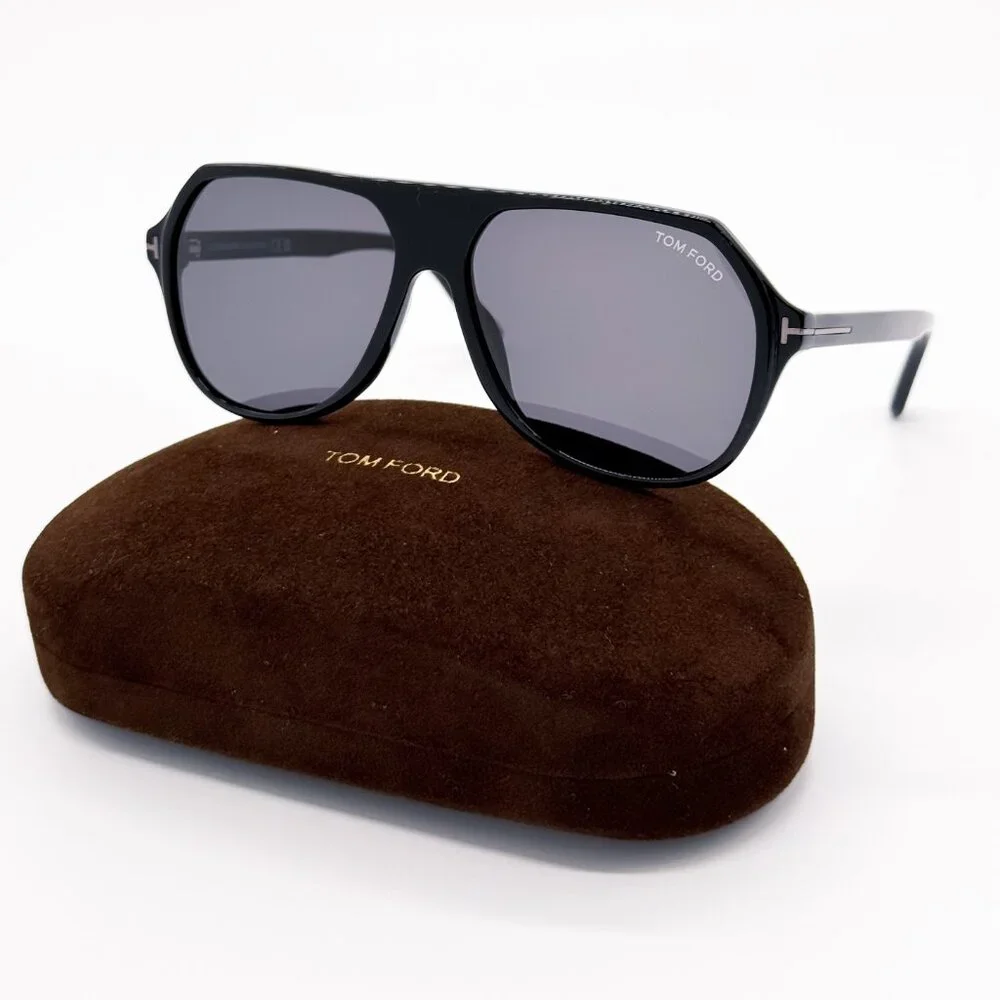 NEW TOM FORD HAYES TF934-N 01A MEN SUNGLASSES FT0934-N/S BLACK